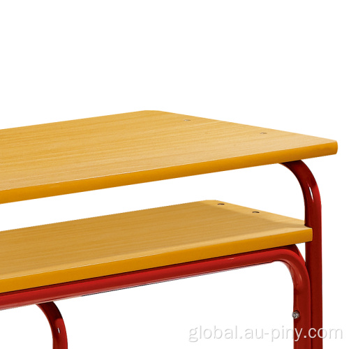 School Furniture Kindergarden Laboratory Teacher Working Double Chair Table Supplier